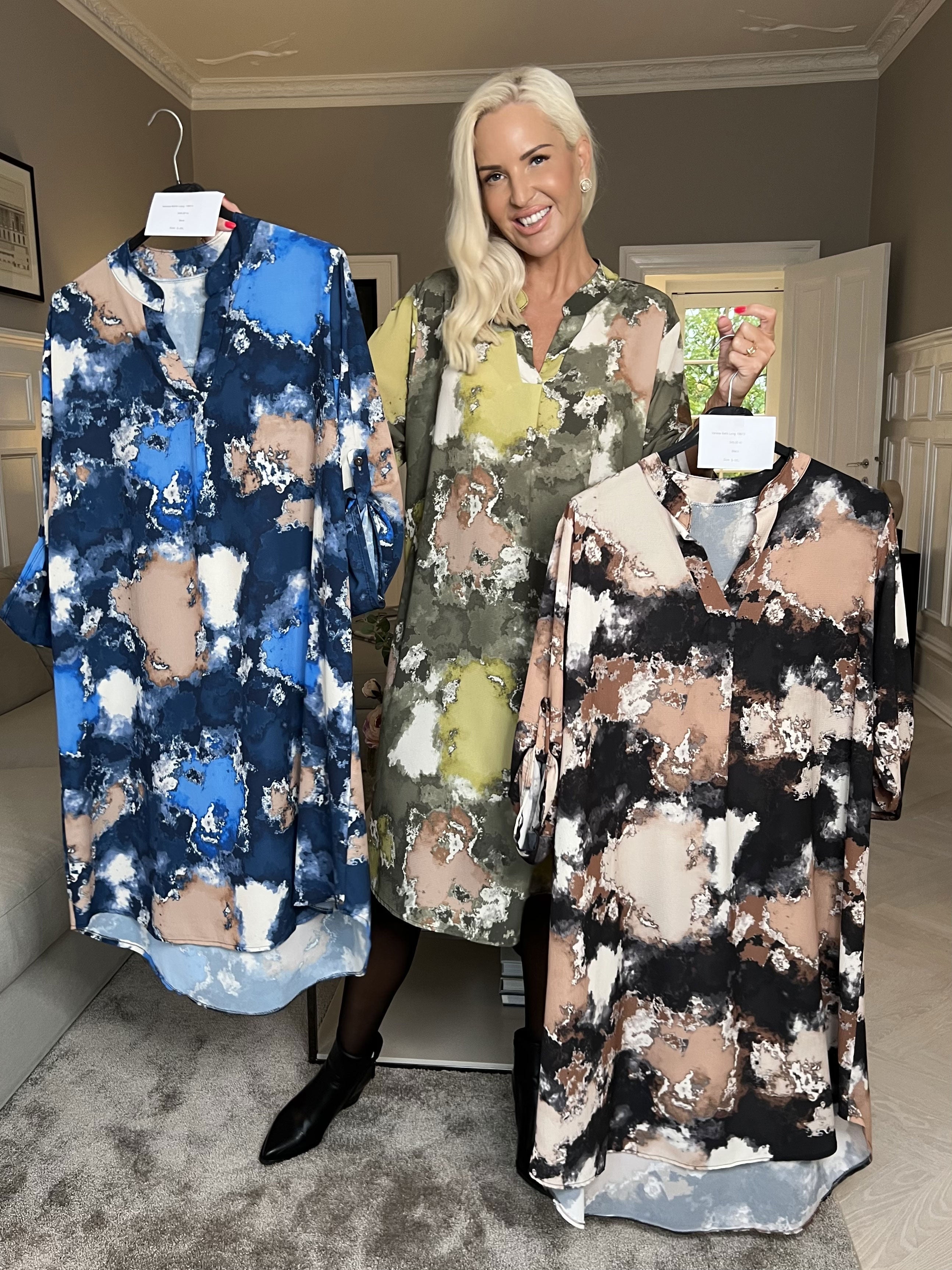 Vanesa Batik Long - Lätt och luftig mönstrad klänning